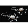 Image 2 : Freshwater Pearl 4.29g Dangling Silver Earring