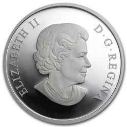 2013 1 oz Silver Canadian $20 300th Anniversary of Loui