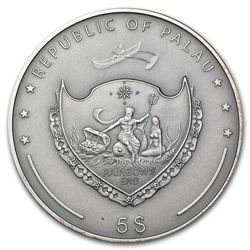 Palau 2010 Silver Proof $5 Treasures of the World - Sap