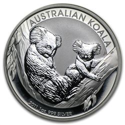 1 oz Silver Australian Koala Light Abrasions