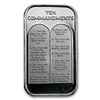 Image 1 : 1 oz Ten Commandments Silver Bar (in Portuguese)