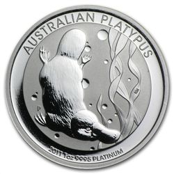 2011 1 oz Australian Platinum Platypus