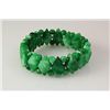 Image 2 : Natural Jade 384.00ctw Stretch Bracelet Lot of 2