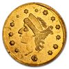 Image 1 : 1867 BG-825 Round Liberty 25 Cent Gold MS-61