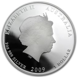 2009 Year of the Ox - 1 oz Proof Silver Coin (SII) w/Bo