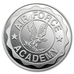 1 oz U.S. Air Force Academy Silver Round .999 Fine