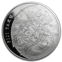 2011 1 oz Silver New Zealand Mint $2 Fiji Taku .999 MS-