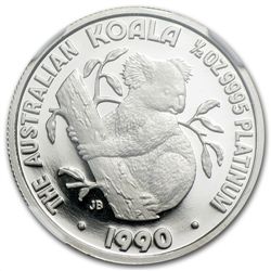 1990 1/2 oz Australian Platinum Koala (PF-69 UCAM NGC)