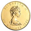 Image 1 : 1983 1 oz Gold Canadian Maple Leaf