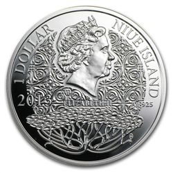 Niue 2013 Proof Silver $1 Magic Calendar of Happines -