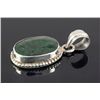 Image 2 : EMERALD BERYL 24.58CTW STERLING SILVER PENDANT