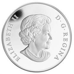 2013 1 oz Silver Canadian $25 Grandmother Moon Mask UHR