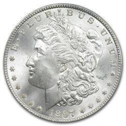 1897 Morgan Dollar - MS-64+ Plus PCGS