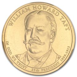 2013-P William H. Taft Position B Presidential Dollar M