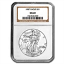 1987 Silver American Eagle (NGC MS-69)