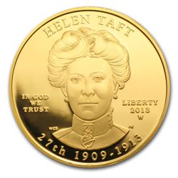 2013-W 1/2 oz Proof Gold Helen Taft (w/Box &amp; CoA)
