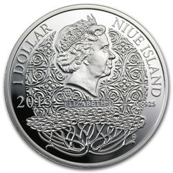 Niue 2013 Proof Silver $1 Magic Calendar of Happines -