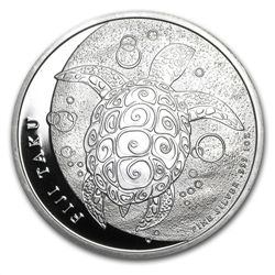 2011 1 oz Silver New Zealand Mint $2 Fiji Taku .999