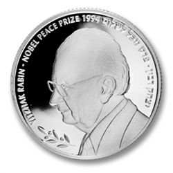2011 Israel Yitzhak Rabin Proof Silver 2 NIS Coin (w/ b