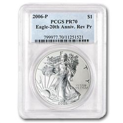 2006-W (3-Coin) Silver Eagle Set MS-70 &amp; PR-70 DCAM