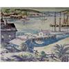 Image 1 : HENRY GASSER (American. 1909-1981) "Harbor Scene". Signed H. Gasser l/l. Watercolor. Measuring 7...