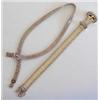 Image 1 : FOURTEEN KARAT YELLOW GOLD NECKLACE AND MATCHING BRACELET Each with adjustable buckle form clasp...