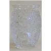 Image 1 : LALIQUE MOLDED AND FROSTED CRYSTAL "BAGATELLE" VASE French. Signed Lalique France. Catalogue No....