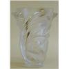 Image 1 : LALIQUE MOLDED AND FROSTED CRYSTAL "MARTINETS" VASE French. Signed Lalique France. Catalogue No....