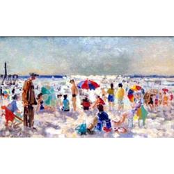 ANDRE HAMBOURG (French. 1909-1999) "Maree Basse Au Soleil". Signed A. Hambourg l/l. Also initiale...