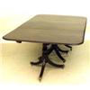 Image 1 : GEORGE III MAHOGANY THREE PEDESTAL DINING TABLE English. Circa 1810. The rectangular top with rou...