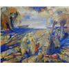 Image 1 : EMIL LINDENFELD (Hungarian. 1905-1986) "Splendour #2". Signed Emil Lindenfeld l/r. Also signed an...
