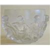 Image 1 : LALIQUE MOLDED AND FROSTED CRYSTAL "LUXEMBURG" VASE French. Signed Lalique France. Catalogue No....