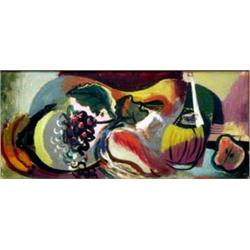 CONRAD MARCA-RELLI (American. 1913-2000) "Still Life". Signed corrad and dated 39 l/r. Oil on Mas...