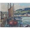 Image 1 : HENRI TURON-LAGAU (French. 20th Century) "Harbor Scene". Signed H. Turon-Lagau and dated 48 l/r....
