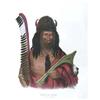 Image 1 : FRAMED HAND COLORED LITHOGRAPH "Kish-Ke-Kosh, A Fox Brave". Initialed A. H. within the plate. Mea...