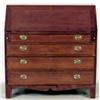 Image 1 : GOOD CHIPPENDALE MAHOGANY SLANT FRONT DESK American. 18th Century. The rectangular top above the...