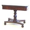Image 1 : PAIR OF CLASSICAL CARVED MAHOGANY CARD TABLES American. New York. Circa 1820. Each revolving D-sh...