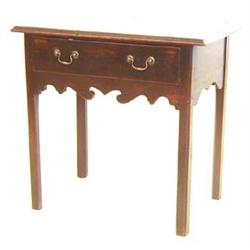 CHIPPENDALE STYLE MAHOGANY SIDE TABLE American. 19th Century. The molded rectangular top above a...