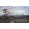 Image 1 : EUROPEAN SCHOOL (19th Century) "Sheep Along the River". Signed indistinctly l/l. Oil on Canvas. M...