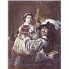 Image 1 : GERMAN SCHOOL (19th Century) "The Celebration". Signed indistinctly l/r. Oil on Copper. Measuring...