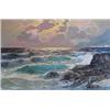 Image 1 : ALEX DZIGURSKI (American. 1911-1995) "Breaking Waves on a Rocky Coast". Signed A. Dzigurski l/r....