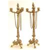 Image 1 : FINE PAIR OF GEORGIAN STYLE GILT BRONZE FOUR LIGHT CANDELABRA Probably English. 19th Century. Eac...
