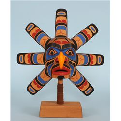 Jay Brabant Hawkman Sun Rattle 13 1/2" W. 15 1/2" H.  Good Condition
