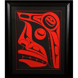 Robert Davidson Serigraph "Chief of the Underworld" 2006 41/50 To Celebrate Vancouver Aquarium's 50T