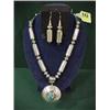 Image 1 : Sterling Silver Necklace & Earrings...