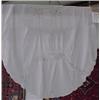 Image 1 : 77" x 62" Oval Cutwork Tablecloth...