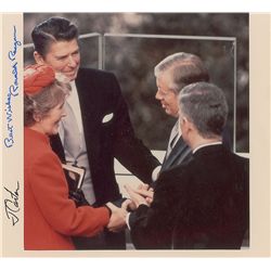 Ronald Reagan and Jimmy Carter