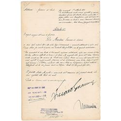 Benito Mussolini and Vittorio Emanuele III