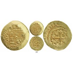 Mexico City, Mexico, cob 4 escudos, 1713J, from the 1715 Fleet.