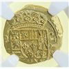 Image 2 : Mexico City, Mexico, cob 2 escudos, (1715J), from the 1715 Fleet, encapsulated NGC AU 58.